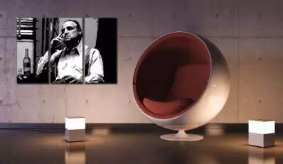Ročno izdelana slika POP Art Marlon Brando 3-delna (POP ART)