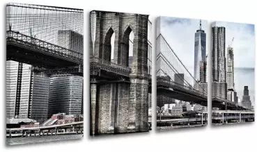Slike na platnu 4-delne MESTO - NEW YORK ME115E41 (moderne)